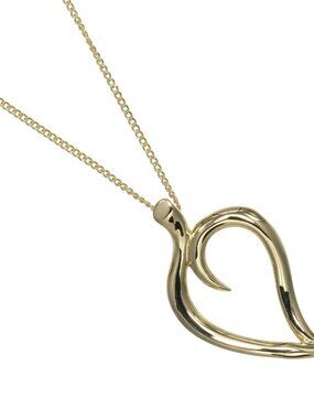 TIFFANY&Co. Leaf Necklace K18 yellow gold 4.52g Women